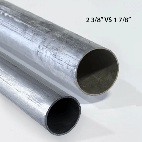 1 7-8 vs 2 3-8 metal pipe